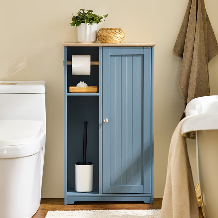 Badschrank Schmal Mit Toilettenrollenhalter