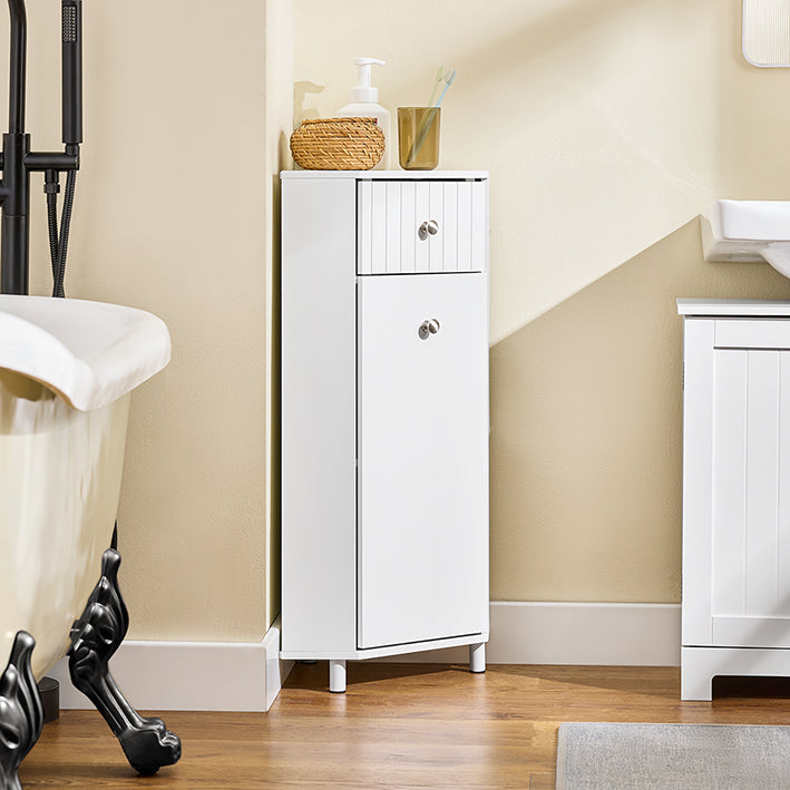 Badschrank Weiß Kommode
