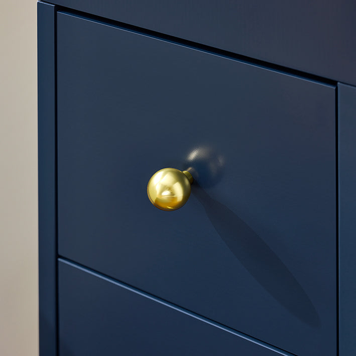 Schubladenregal mit Rollen Blau