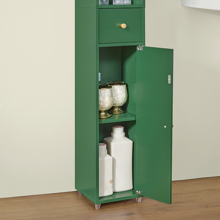 Badezimmer Hochschrank Grün
