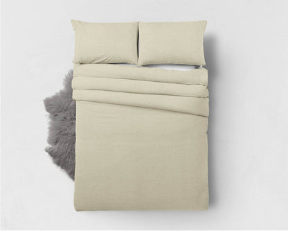 Bettbezug Bambus Touch Creme 140 x 220 cm - Palo24