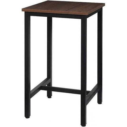 Bartisch aus Metallgestell, Tischplatte aus MDF dunkelbuche - Palo24