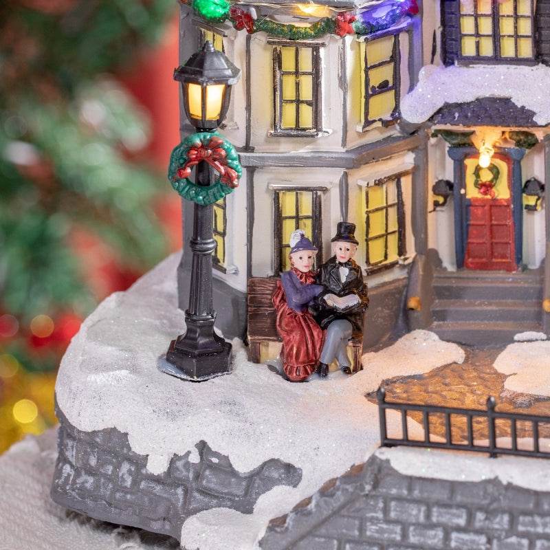 Weihnachtsdeko Weihnachtsdorf 22 bunte LEDs - Palo24