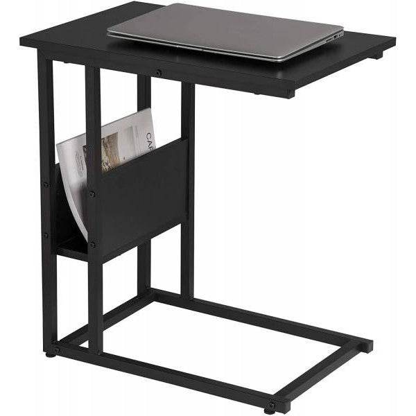 Beistelltisch aus MDF, Gestell aus Metall schwarz - Palo24
