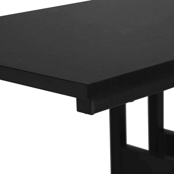 Beistelltisch aus MDF, Gestell aus Metall schwarz - Palo24