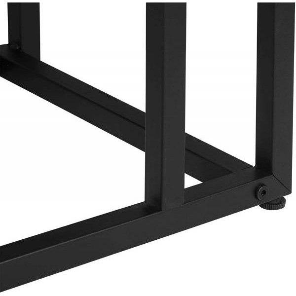 Beistelltisch aus MDF, Gestell aus Metall schwarz - Palo24