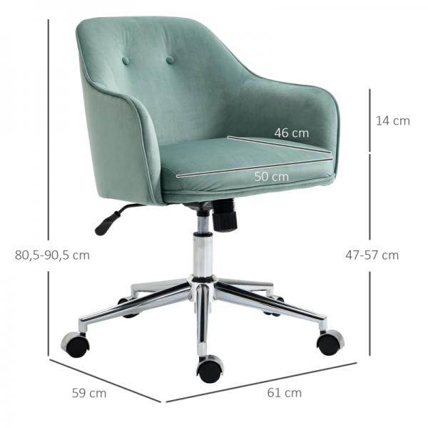 Bürostuhl mit Wippenfunktion Stuhl Grün - Palo24