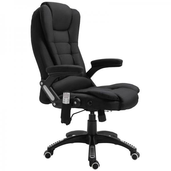 Massagesessel Chefsessel mit Massagefunktion Bürostuhl schwarz - Palo24