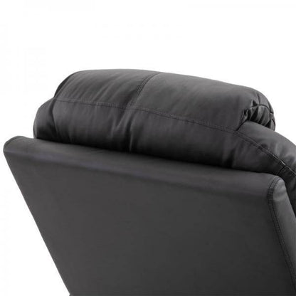 Massagesessel Elektrisch Massagefunktion Liegefunktion Schaumstoff Schwarz - Palo24