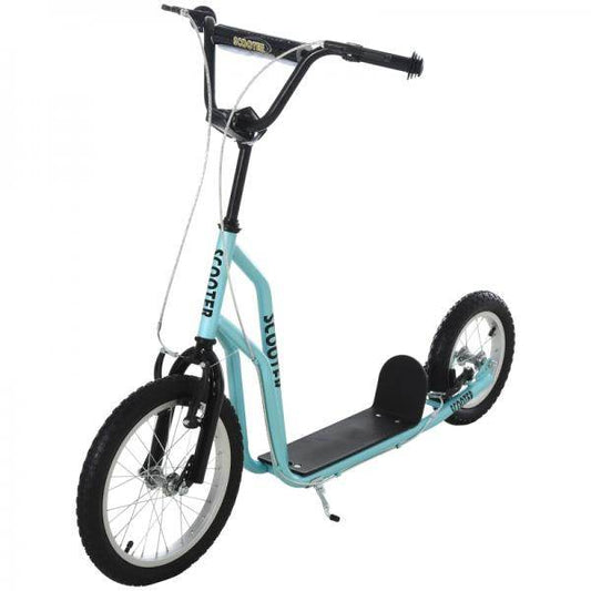 Tretroller Scooter Cityroller Kinder Mädchenroller verstellbar Aluminium Blau - Palo24