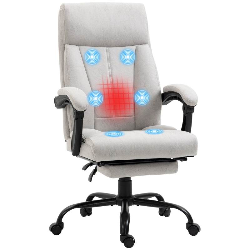 Massage-Bürostuhl Wippfunktion Grau - Palo24