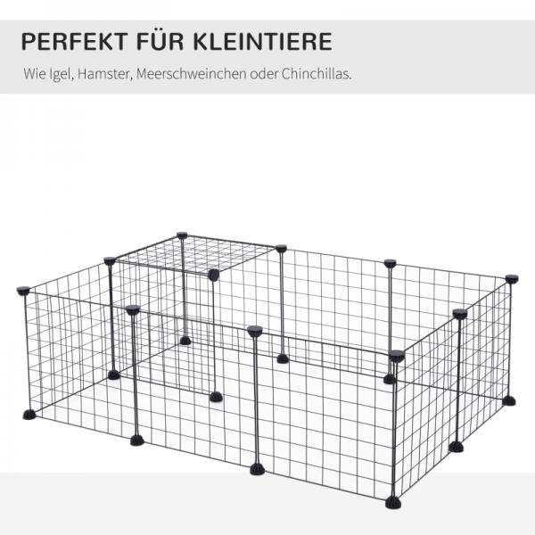 Gittergehege Freigehege Laufgehege für Kleintiere Laufstall Kleintierkäfig - Palo24