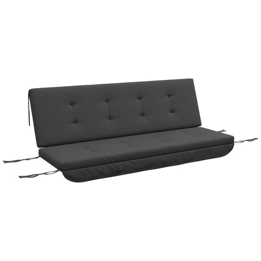 Sitzkissen Sitzauflage für Hollywoodschaukel 170 x 100 x 8cm Dunkelgrau