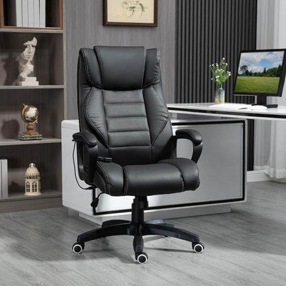 Massagebürostuhl Gamingstuhl 6 Vibrationspunkte schwarz - Palo24