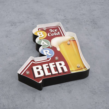 3D Leuchtschild Retro BAR - Palo24