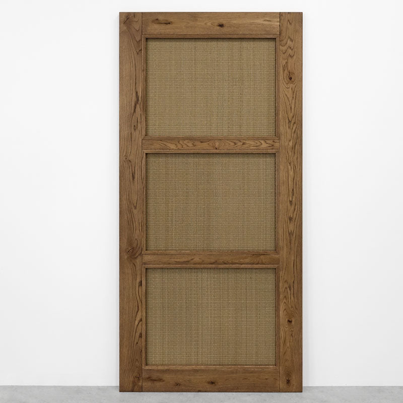 Rattan Schiebetür TOFINO 100x210 cm Öl Braun - Palo24