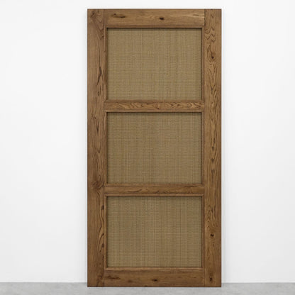 Rattan Schiebetür TOFINO 100x210 cm Öl Braun - Palo24