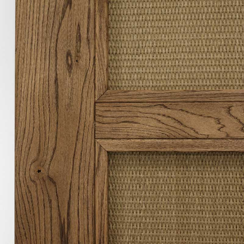 Rattan Schiebetür TOFINO 100x210 cm Öl Braun - Palo24