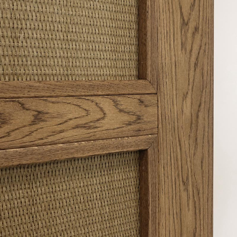 Rattan Schiebetür TOFINO 100x210 cm Öl Braun - Palo24