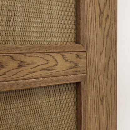 Rattan Schiebetür TOFINO 100x210 cm Öl Braun - Palo24