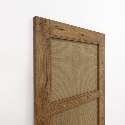 Rattan Schiebetür TOFINO 100x210 cm Öl Braun - Palo24
