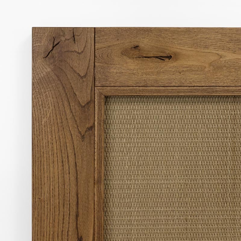 Rattan Schiebetür TOFINO 100x210 cm Öl Braun - Palo24