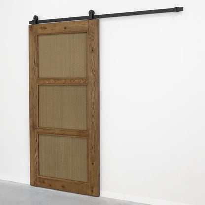 Rattan Schiebetür TOFINO 100x210 cm Öl Braun - Palo24