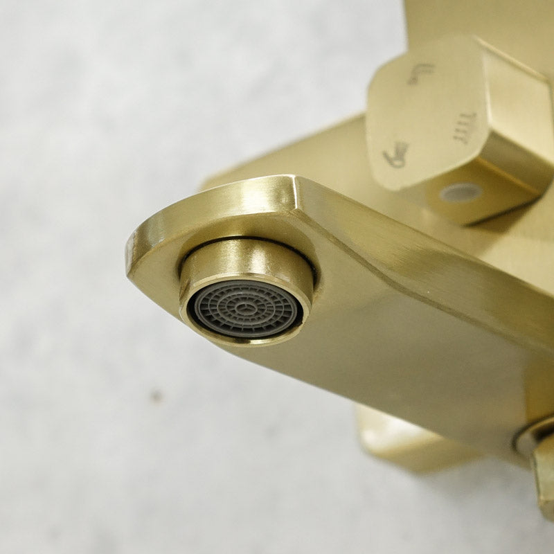 Duschhahn AKRON Rostfreier Stahl Gold - Palo24