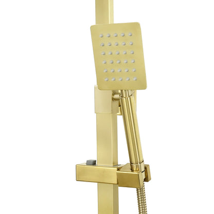 Duschhahn AKRON Rostfreier Stahl Gold - Palo24