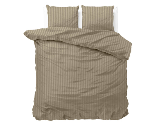 Bettbezug Dallas Taupe 140 x 220 cm - Palo24