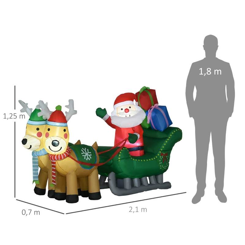 Aufblasbarer Weihnachtsmann Weihnachtsdeko - Palo24