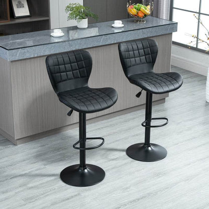 2-er-Set Barhocker Retrodesign Schwarz - Palo24