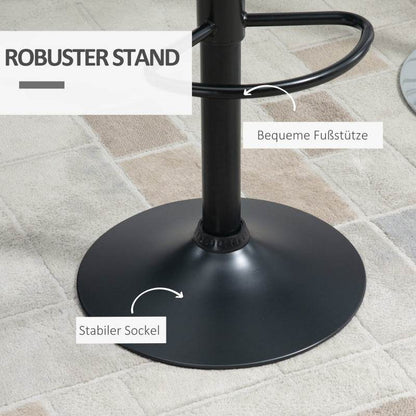 2-er-Set Barhocker Retrodesign Schwarz - Palo24