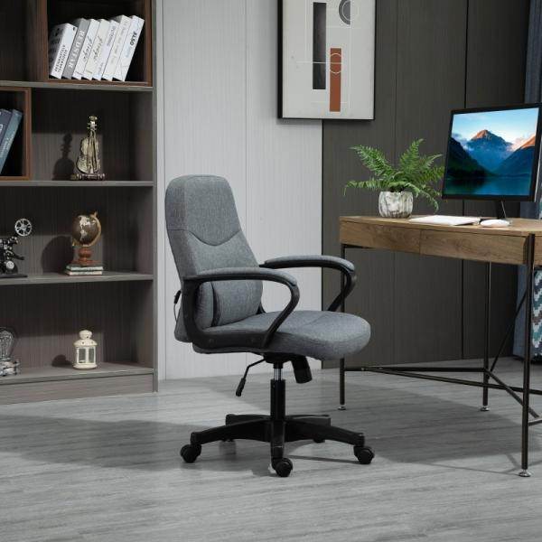 Chefsessel Massagesessel mit USB-Schnittstelle Grau - Palo24