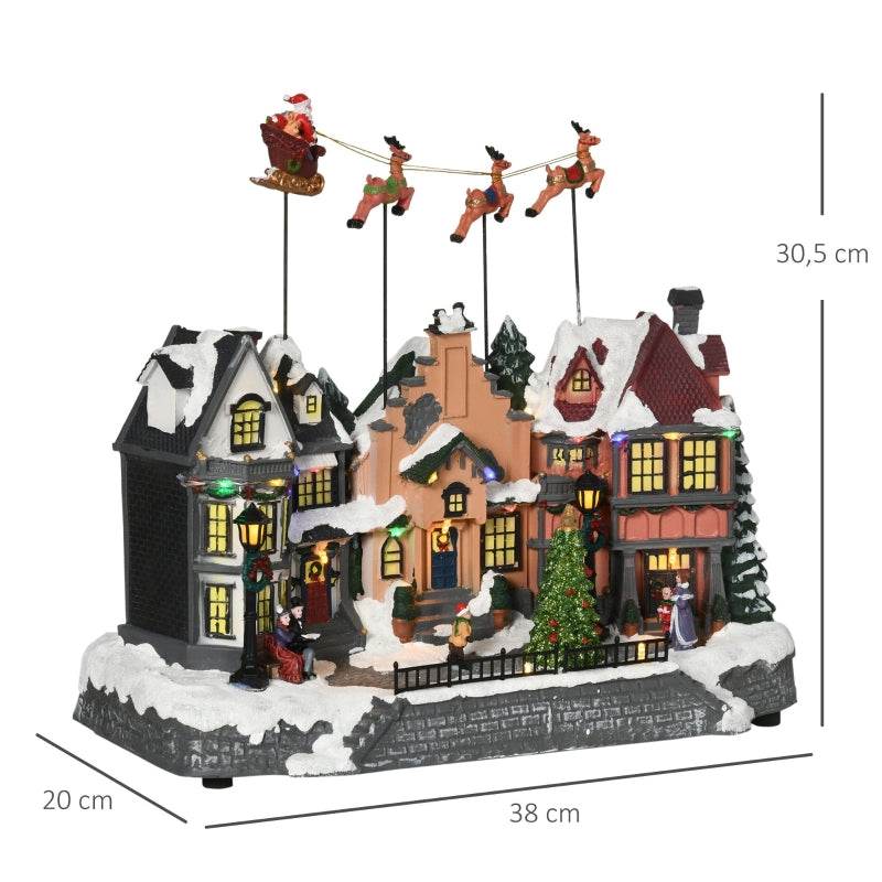 Weihnachtsdeko Weihnachtsdorf 22 bunte LEDs - Palo24