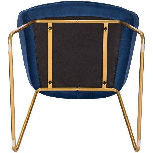 2er-Set Esszimmerstühle aus Samt Modell Stella blau - Palo24