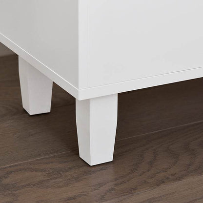 Nachttisch schmal Nachtschrank | Beistelltisch | Nischenregal Weiss - Palo24