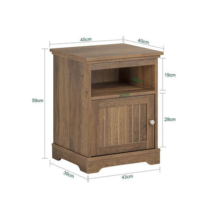 Nachttisch | Nachtschrank | Beistelltisch Vintagebraun - Palo24