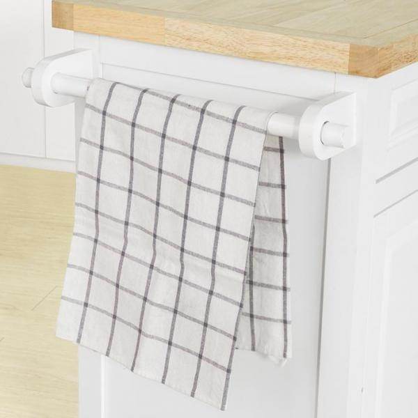 Kücheninsel Küchenwagen Küchenschrank Sideboard auf Rollen weiss - Palo24