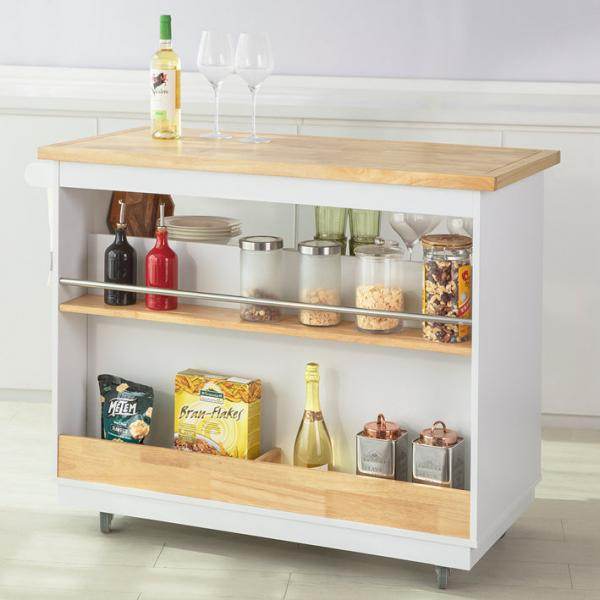 Kücheninsel | Küchenschrank | Küchenwagen | Weiss-Natur - Palo24