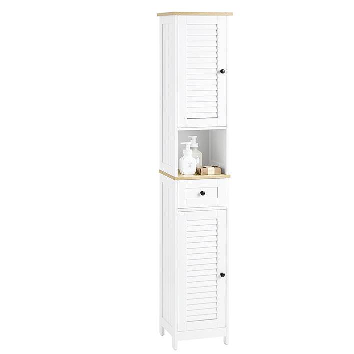 Badezimmer-Hochschrank | Badschrank | Badregal | Weissnatur - Palo24