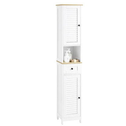 Badezimmer-Hochschrank | Badschrank | Badregal | Weissnatur - Palo24