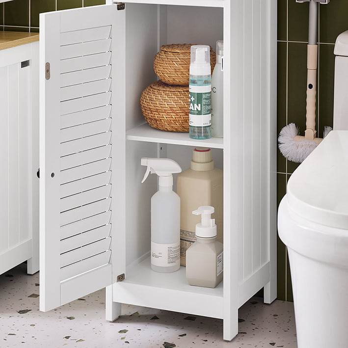 Badezimmer-Hochschrank | Badschrank | Badregal | Weissnatur - Palo24