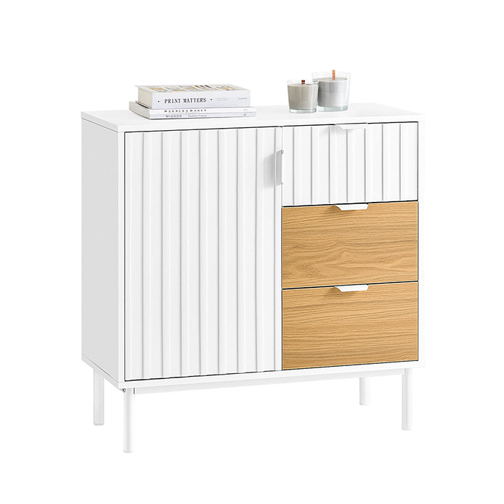Weiß-Natur Sideboard Kommode