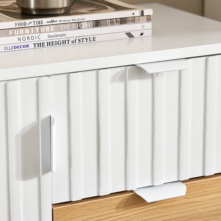 Weiß-Natur Sideboard Kommode