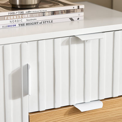 Weiß-Natur Sideboard Kommode