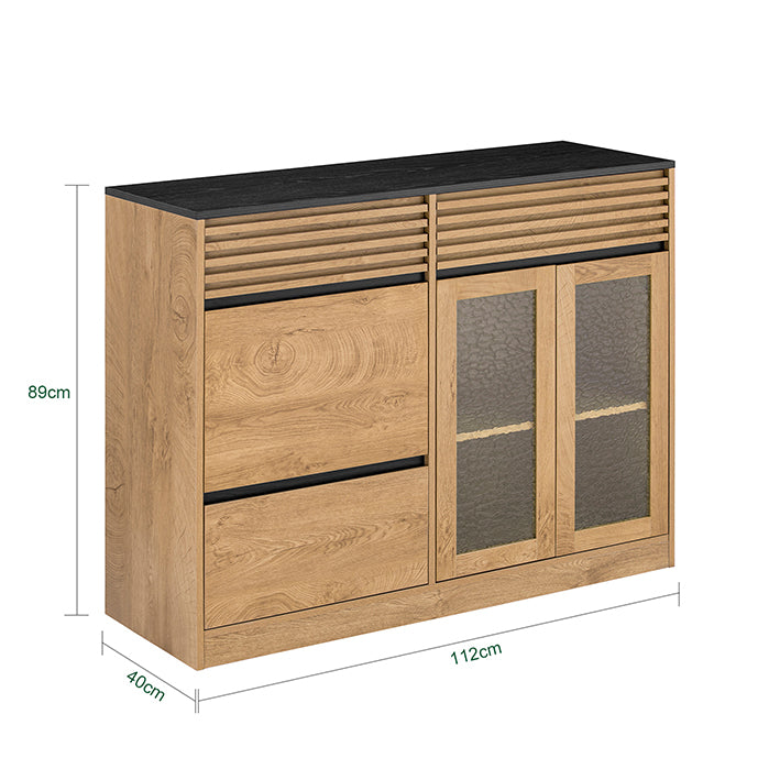 Kücheninsel Sideboard Schwarz
