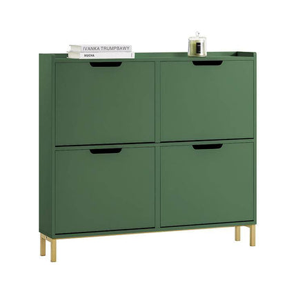 Schuhkipper Schuhschrank Dunkelgrün - Palo24