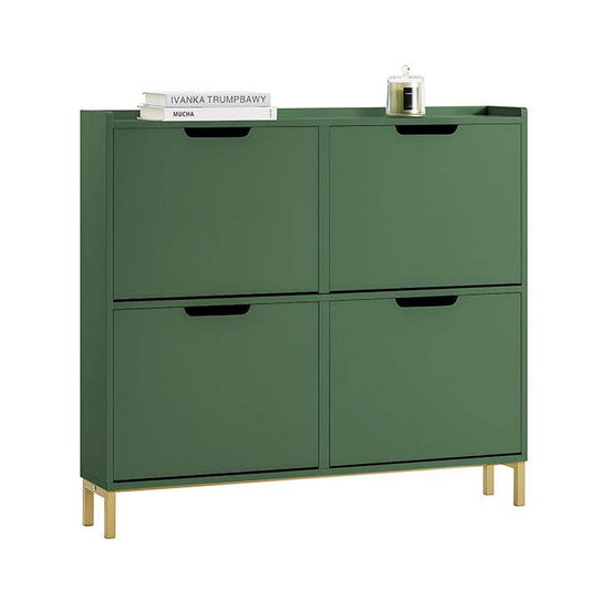 Schuhkipper Schuhschrank Dunkelgrün - Palo24