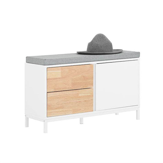 Sitzbank mit Stauraum | Schuhbank | Garderobenbank | Dielenbank | Weiss - Palo24